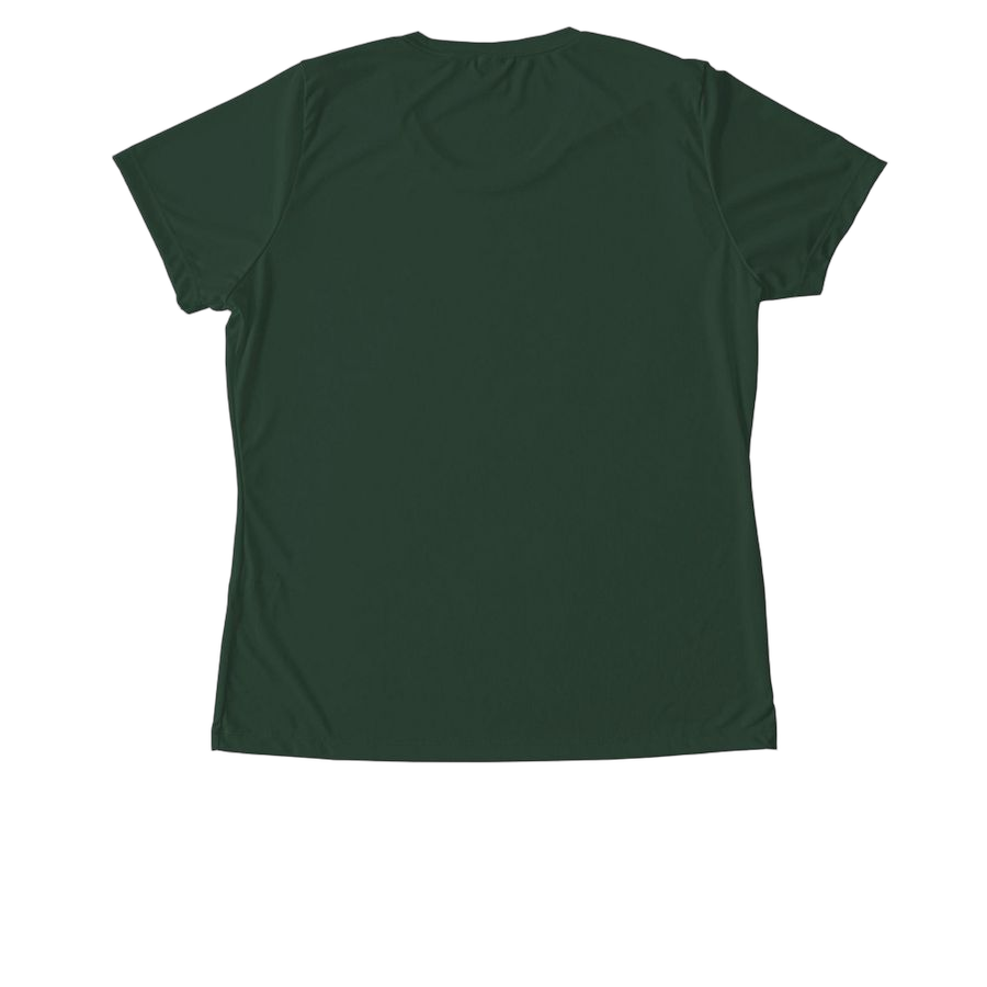 Forest Green Women's Performance Tee - Back